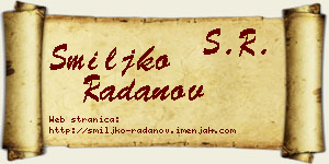 Smiljko Radanov vizit kartica
